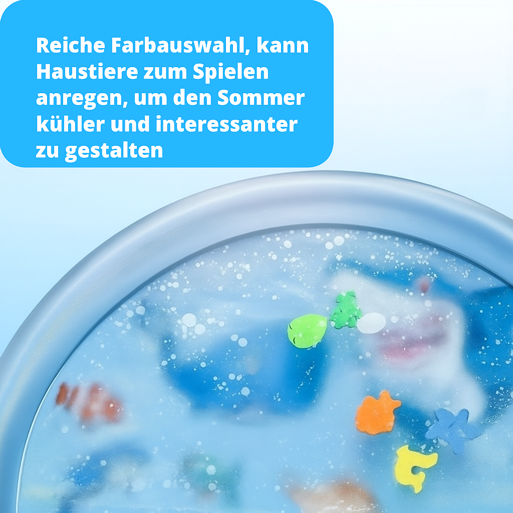 Kühlendes Katzenspielzeug Wasserbett für doppelte Freude: Spielspaß & kühle Erholung im Sommer.