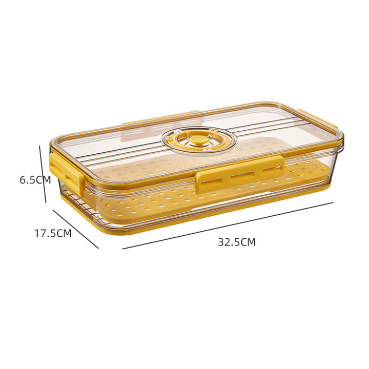 Große Frischhaltebox für Kühlschrank, perfekt für Salat, Gemüse & Obst.