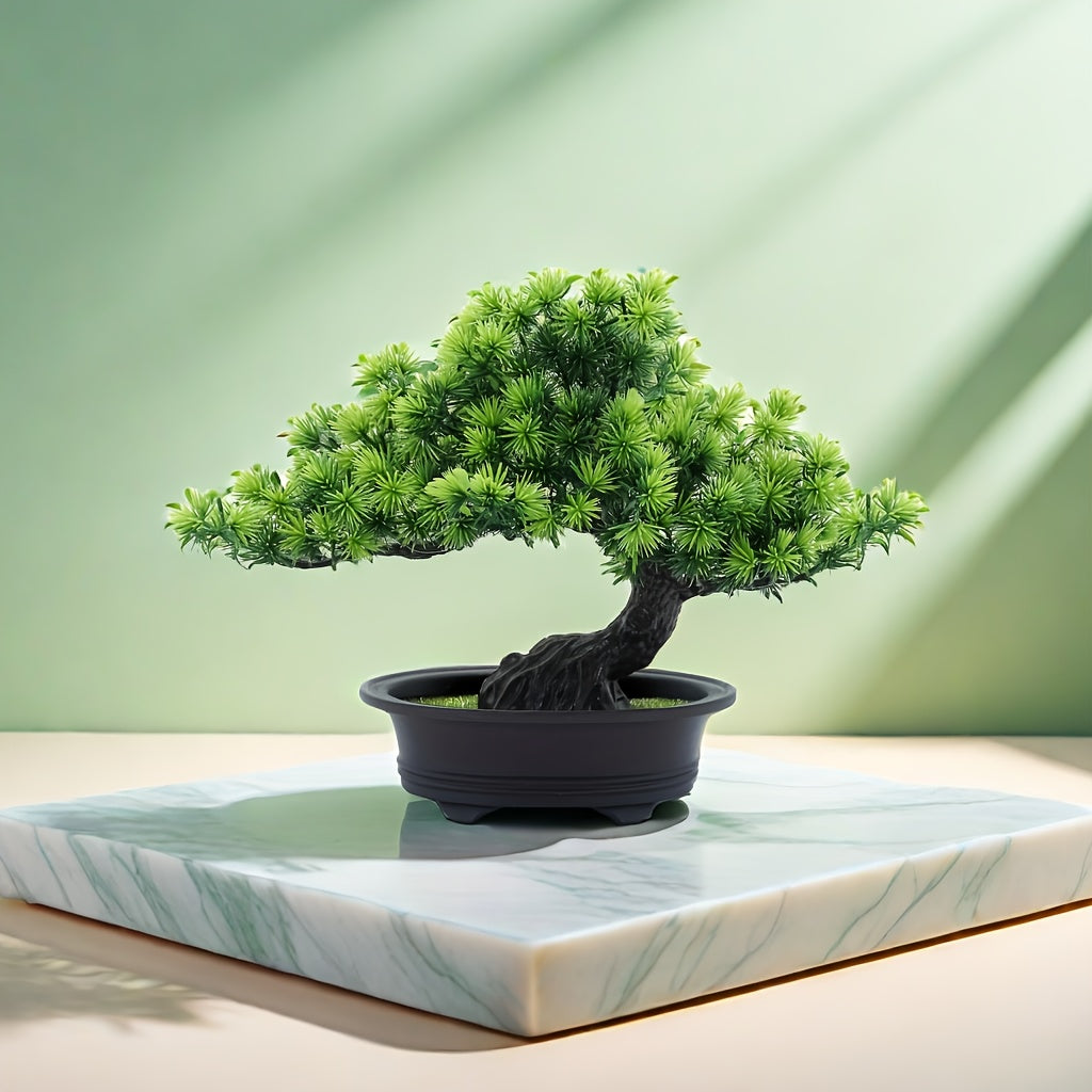 Vielseitige Kunstpflanze, künstlicher Bonsai als pflegeleichte Tischdeko oder einzigartige Geschenkidee.