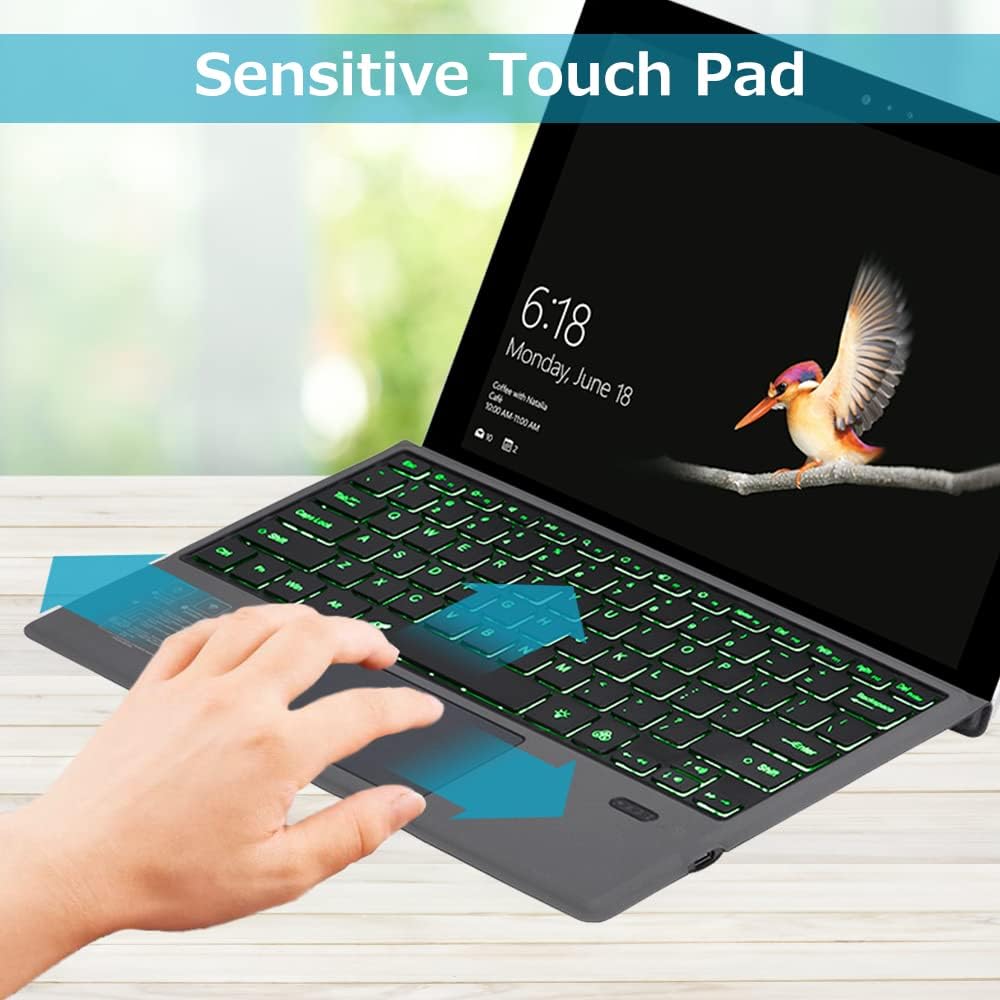 Ergonomische, schlanke Bluetooth-Tastatur für Surface Pro – perfekt für effizientes Arbeiten & Reisen.