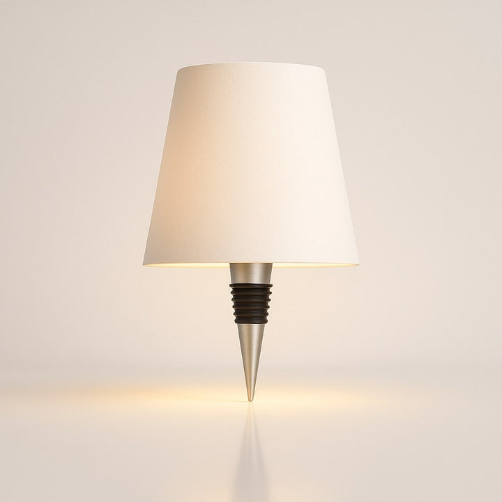 Moderner USB-C Akku-Flaschenlampen-Aufsatz. Dimmbare LED-Tischlampe für Ambiente & Beleuchtung.