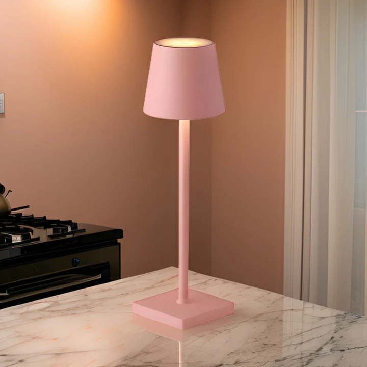 Skandinavische Designlampe, kabellos, dimmbar, LED, wiederaufladbar, vielseitige Beleuchtung für Zuhause.