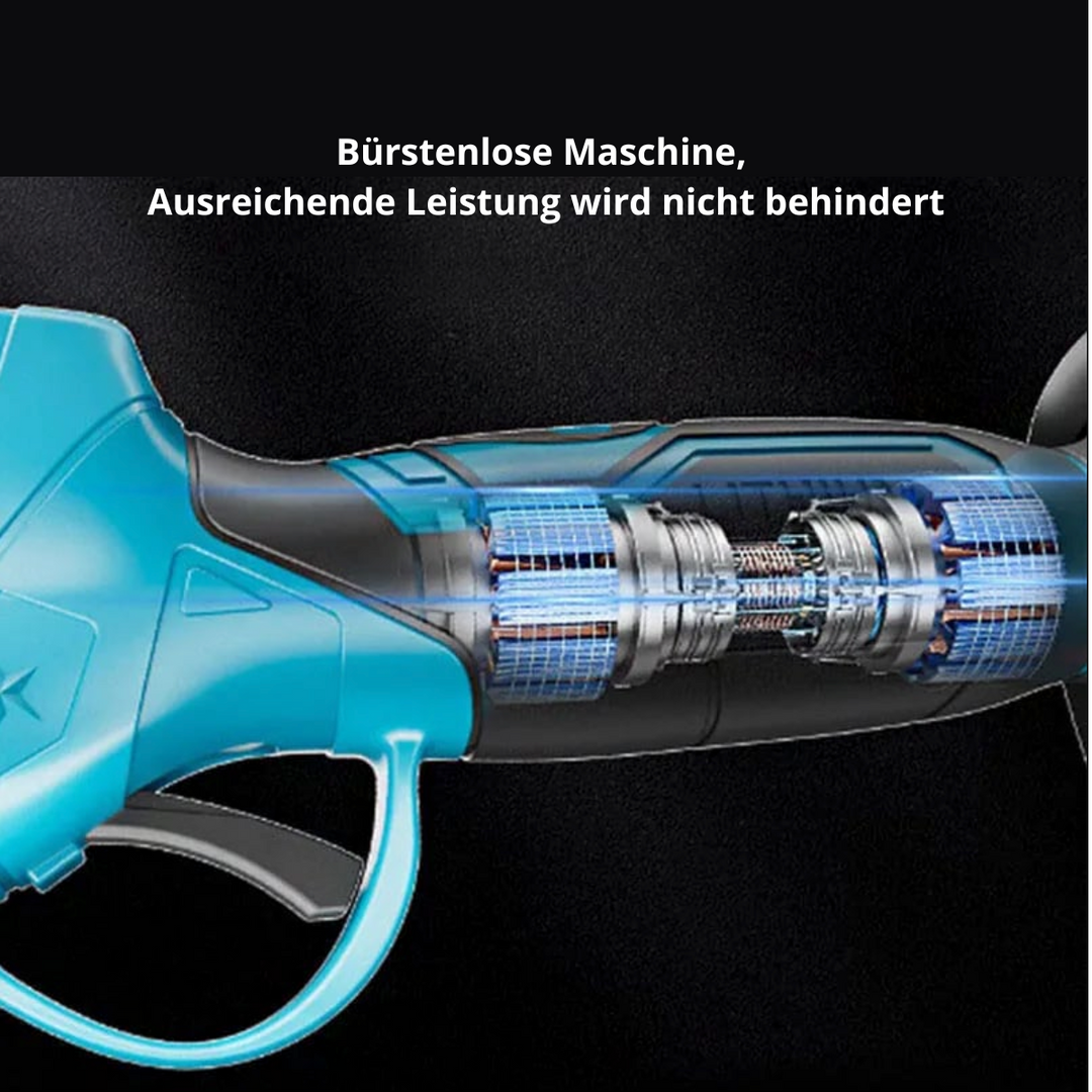 Akku-Gartenschere mit leistungsstarkem Akku. Kabellose Elektro-Astschere für flexible Gartenarbeit.