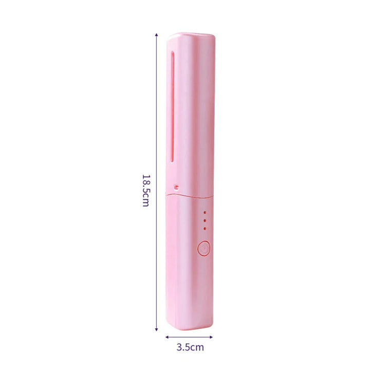 Ergonomische Haarglättbürste für einfaches Kämmen und Glätten. Verwandelt lockiges Haar in glattes, glänzendes Haar.