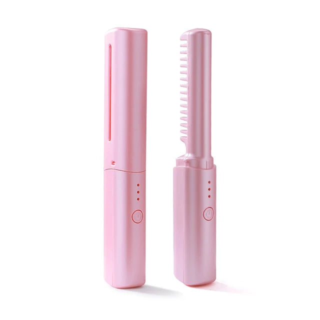 Innovative Haarglättbürste, die Glätteisen & Bürste kombiniert für glattes, glänzendes Haar. Mit Heizkamm-Funktion.