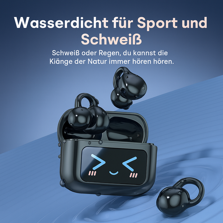 Hochwertige KlangBuddz Touch Kopfhörer: Hi-Res Audio, lange Akkulaufzeit & ergonomisches Design für jeden Tag.