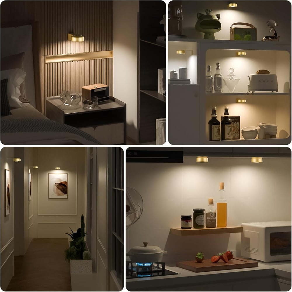 LED Kunstleuchte, kabellos, dimmbar, USB ladbar, perfekt für die effektvolle Inszenierung von Bildern.