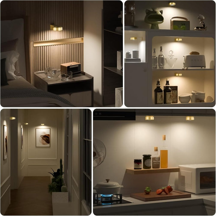 LED Kunstleuchte, kabellos, dimmbar, USB ladbar, perfekt für die effektvolle Inszenierung von Bildern.
