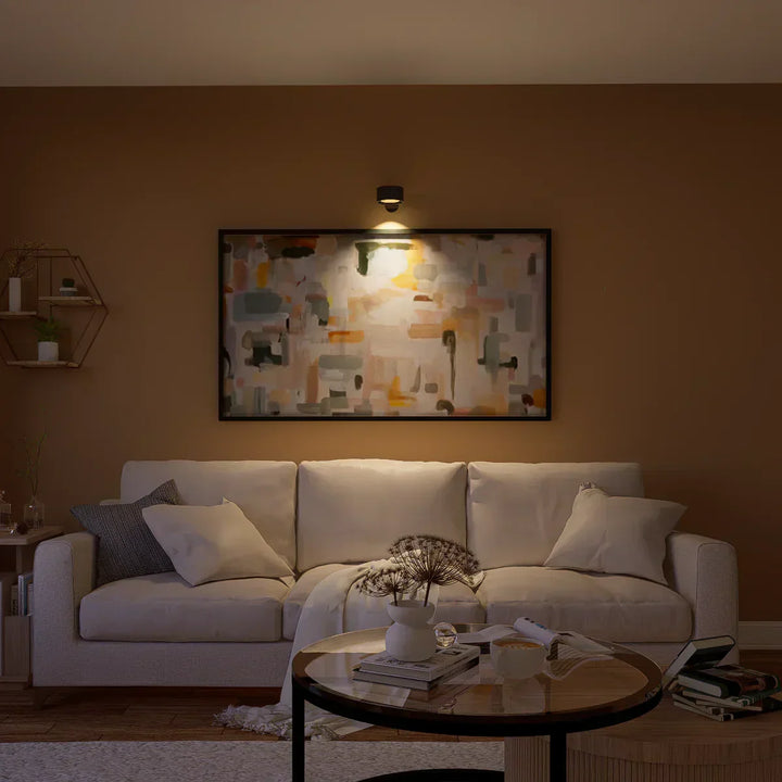 Kabellose LED Nachtlampe für Schlafzimmer, dimmbar, 360° schwenkbar, wiederaufladbar mit USB.