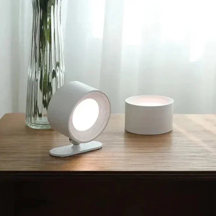 Flexible LED Arbeitsleuchte kabellos, dimmbar, 360° drehbar, wiederaufladbar per USB für Schreibtisch.
