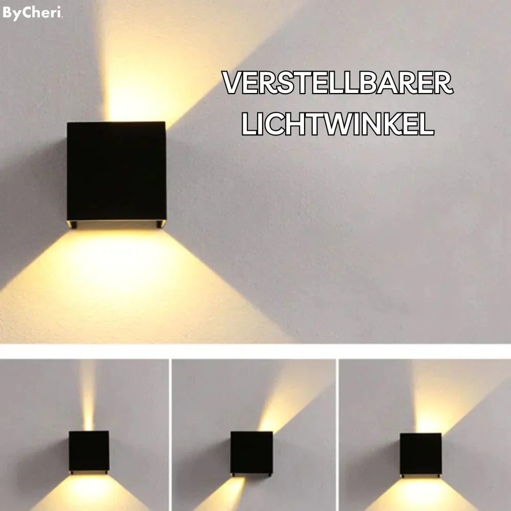 Moderne Akku-Wandleuchte mit integriertem LED-Licht & Bewegungssensor für Innenbereiche.