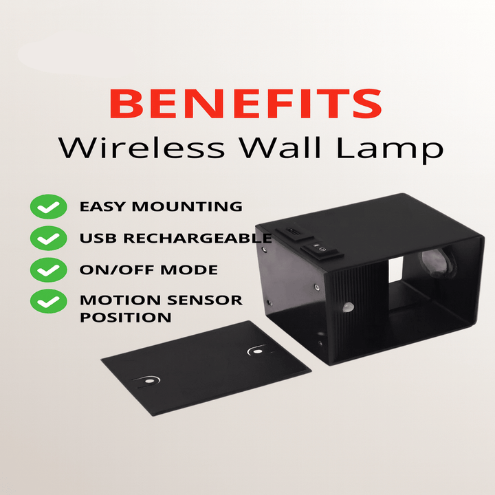 Vielseitige kabellose LED-Wandleuchte mit Akku, einstellbarem Lichtkegel und warmweißem Licht für jeden Raum.