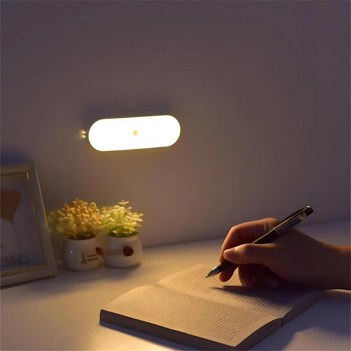 Moderne LED Innenbeleuchtung mit Bewegungsmelder. USB-aufladbares Sensorlicht, einfach zu montieren.