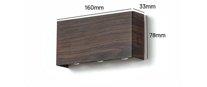 LUMITOUCH Touch-Leselampe kabellos, dimmbar mit Akku, modernes Design in hellem Holz.