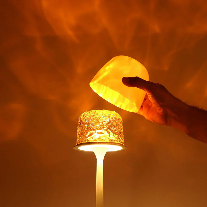 Dekorative LED Nachttischlampe, kabellos mit 16 Farben und Sleep-Timer, perfekt für sanftes Einschlafen.
