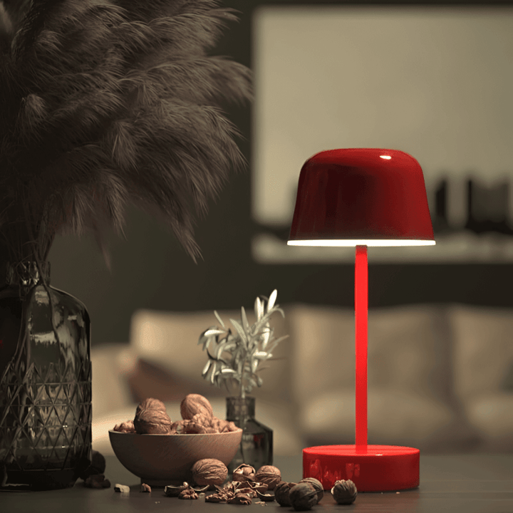 Kabellose Retro LED Tischlampe, dimmbar, USB-ladbar, ideal für Wohnzimmer & Schlafzimmer Beleuchtung.