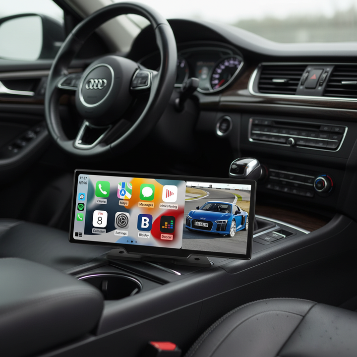 Kabelloser CarPlay & Android Auto Adapter für einfache Konnektivität. Genießen Sie Navigation und Infotainment im Auto.
