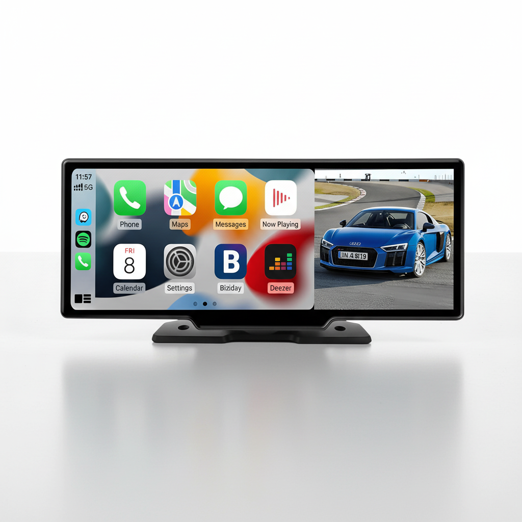 DriveVista Wireless CarPlay & Android Auto Adapter, USB-Anschluss für nahtlose Integration in Ihr Fahrzeugsystem.