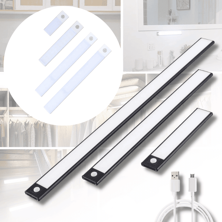Intelligenter, magnetischer LED-Streifen mit Bewegungssensor für flexible Innenbeleuchtung im Flur oder als Nachtlicht.