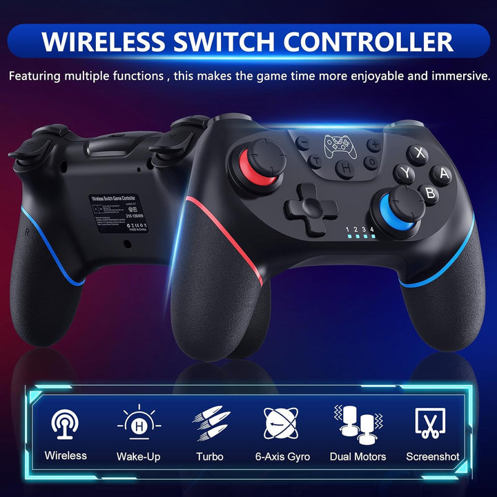Ergonomischer Nexora Switch Controller in Schwarz/Olive mit Hall-Effekt Joysticks für komfortables Gaming.