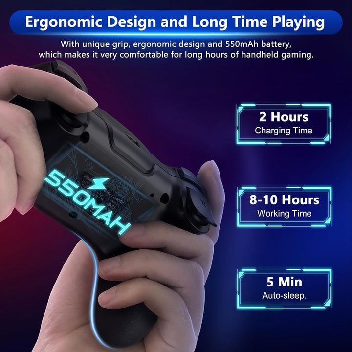 Verbessertes Gaming-Erlebnis mit kabellosem Switch Controller, Hall-Effekt Joysticks & Turbo.