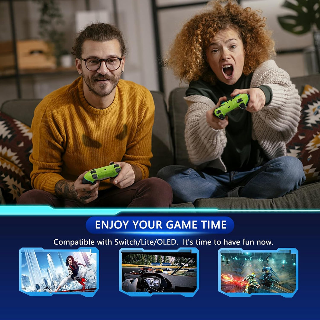 Nexora Switch Controller mit verschleißfreien Hall-Effekt Joysticks, ideal für Nintendo Switch Gaming.