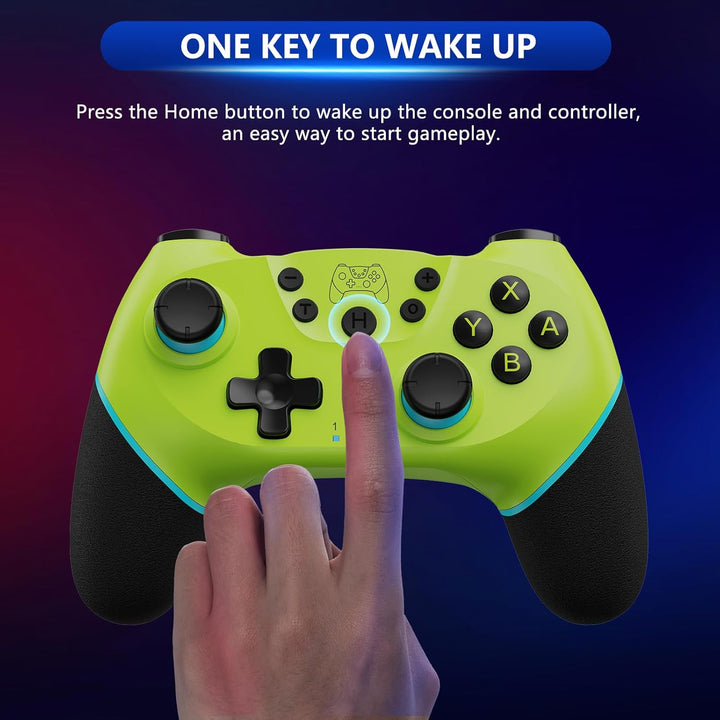 Kabelloser Gaming Controller für Nintendo Switch: Hall-Effekt, Turbo, Vibration & Bewegungssensor.