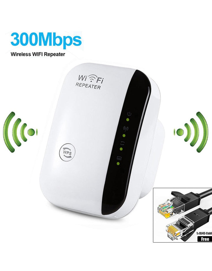 Der kabellose WLAN Verstärker: Optimiert das 2.4G WiFi-Signal für nahtloses Internet und eine stabile Verbindung im Haus.