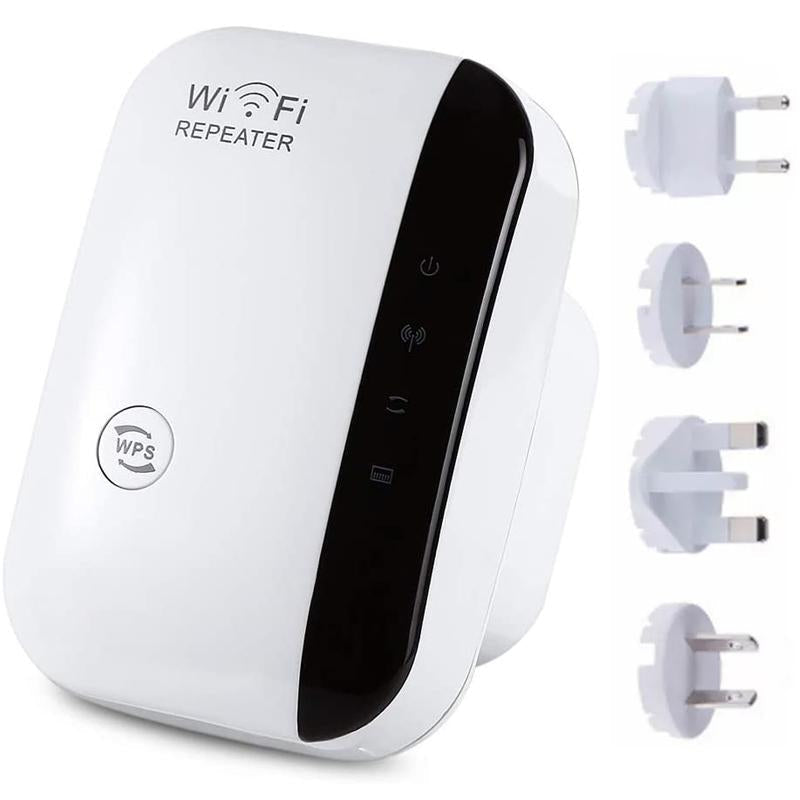 Kabelloser WLAN-Signalverstärker für bessere Internetabdeckung im Heimnetzwerk.