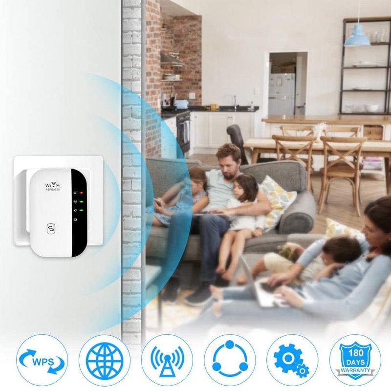 Zuverlässiger WLAN-Verstärker für stabile drahtlose Netzwerkverbindung für alle Internetgeräte.