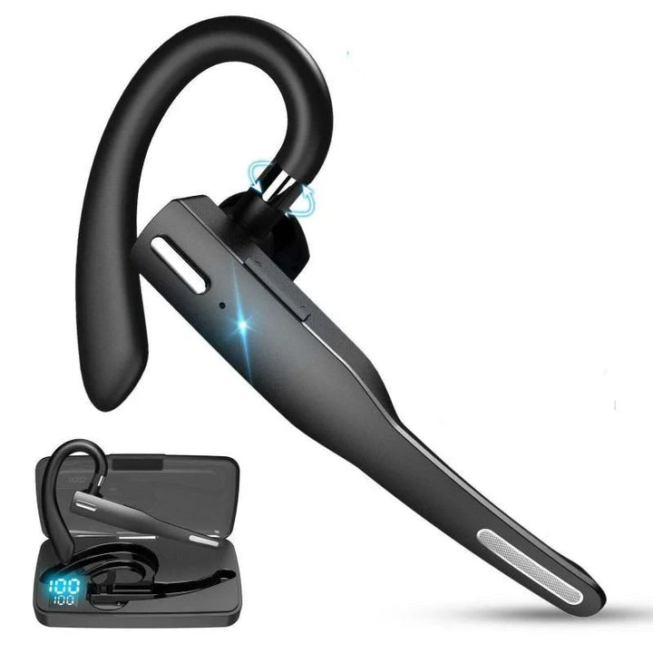 Kabelloses Bluetooth Headset Sandsberg Q4 Winner mit Ohrclip für klare Telefonie & Musik, Geräuschunterdrückung.