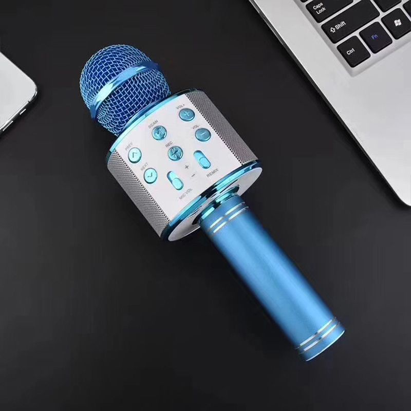 Bluetooth Karaoke-Mikrofon für kabellosen Gesang. Verbindet sich einfach mit Smartphones & Tablets für Musik-Streaming.