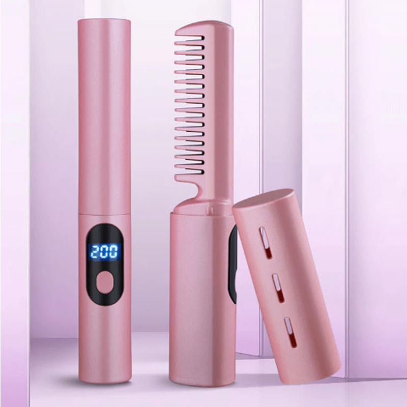 Kabelloses Mini-Glätteisen & Lockenstab für flexibles Haarstyling unterwegs. Perfekt für Reise.