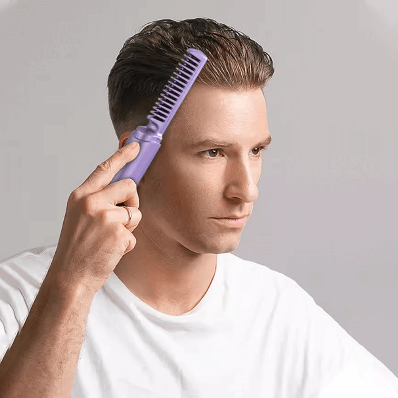 Vielseitiges kabelloses Mini-Glätteisen & Lockenstab; ermöglicht schnelles Haarstyling jederzeit und überall.