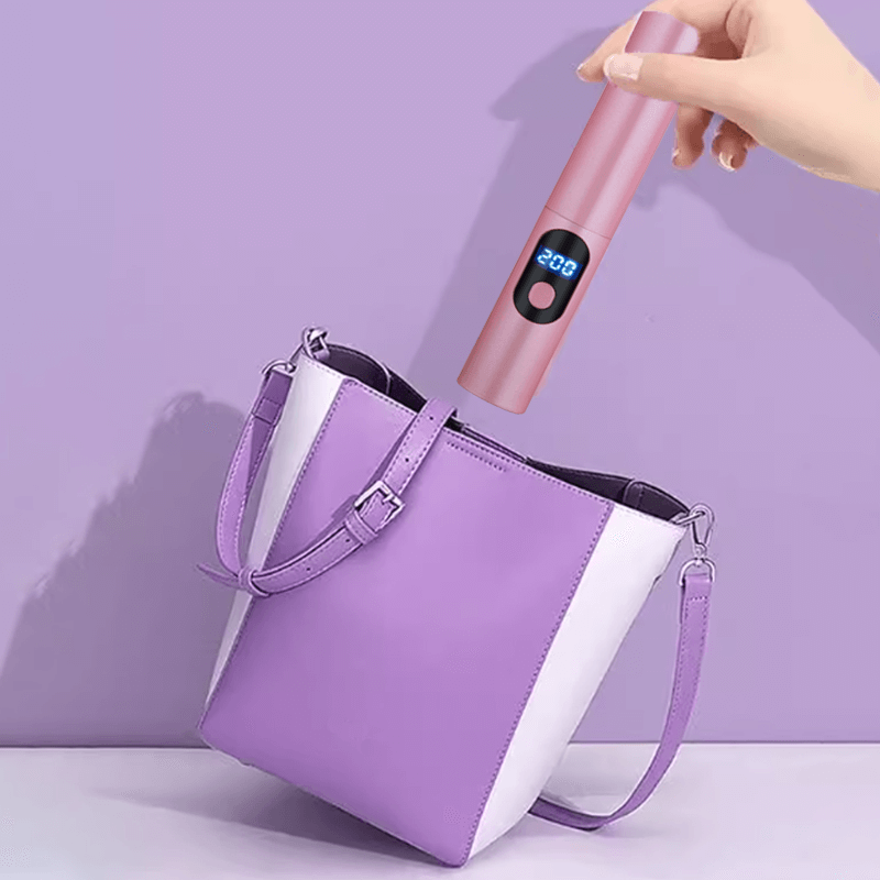 Tragbares, kabelloses Mini-Stylinggerät. Glätteisen & Lockenstab für schnelle, frizzfreie Frisuren unterwegs.