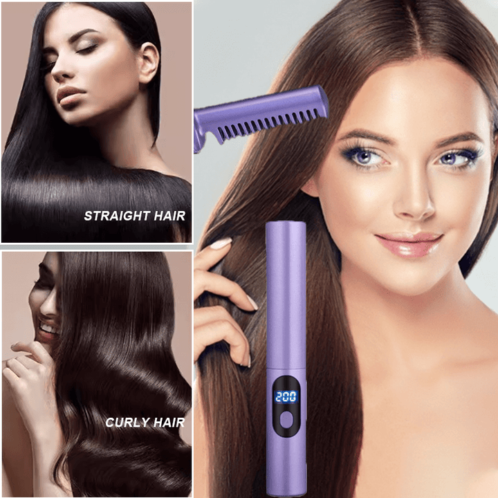 Schonendes, kabelloses Stylinggerät. Mini-Glätteisen & Lockenstab für gesundes Haarstyling und Frizz-Kontrolle.