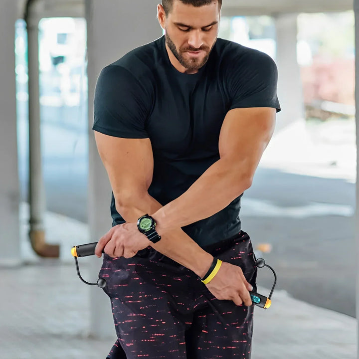 Hochwertiges kabelloses Fitness-Springseil für Sport, Ausdauer- und gelenkschonendes Ganzkörpertraining.