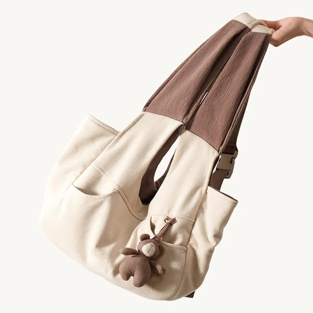 Verstellbarer Katzen-Frontrucksack für Haustiere, passt sich perfekt an Tier und Träger an.