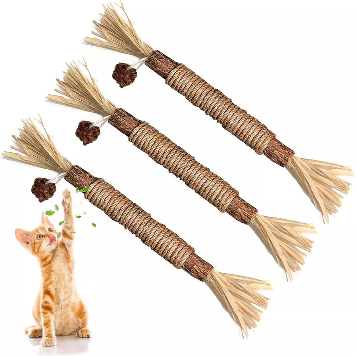 Natürliche Zahnpflege-Kausticks für Katzen: Fördern die Mundhygiene und entfernen Plaque spielerisch.