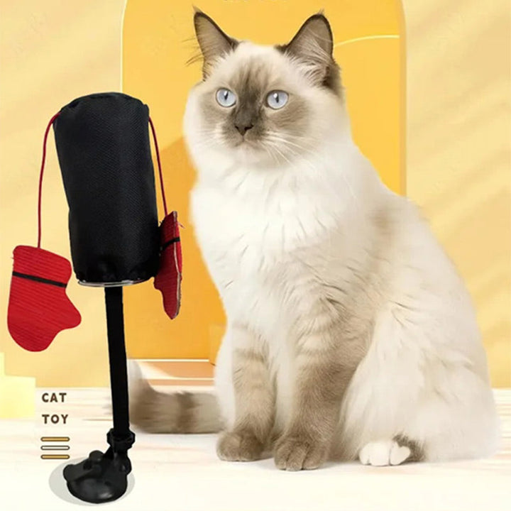 Katzen Boxsack für interaktiven Spielspaß; robustes Katzenspielzeug für Fitness & Energieabbau.