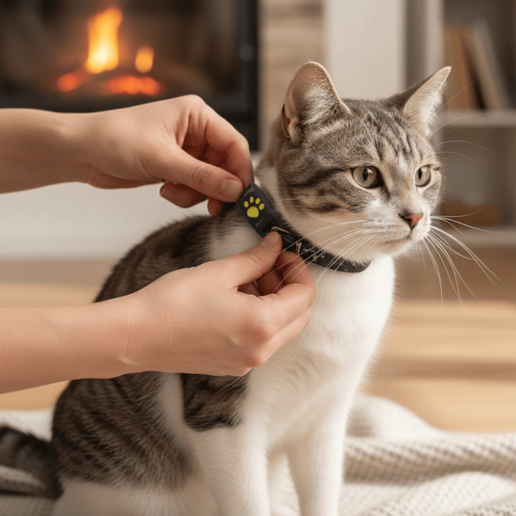 Katzen GPS Tracker für Echtzeit-Ortung, klein & leicht, für sichere Haustierverfolgung ohne Abo.
