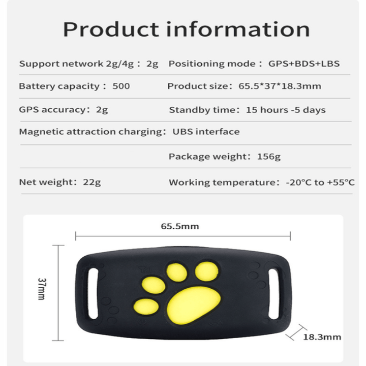 Dieser kleine Tier-Tracker ist ein Katzen GPS Tracker am Halsband, leicht & mit präziser Echtzeit-Ortung.