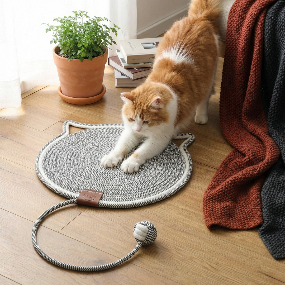Katzen Kratzteppich für effektive Krallenpflege & Möbelschutz. Robustes Katzenzubehör.