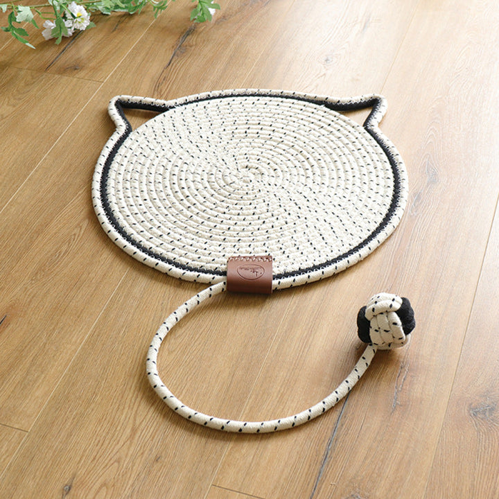 Natürlicher Sisal Kratzteppich für Katzen. Gesundheitsfördernde Krallenpflege & Möbelschutz.