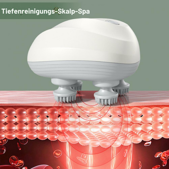 Detailansicht des ergonomischen Katzenmassagegeräts, perfekt für Fellpflege und die Gesundheit Ihrer Katze.