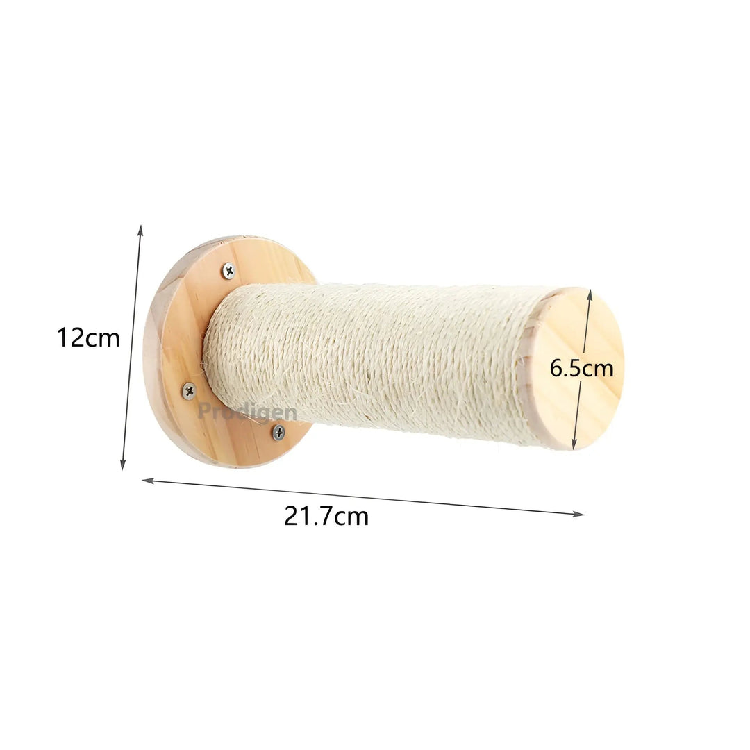 ClimbPaws Katzen-Wandkletterbrett mit Kratzbaum, Hängematte, Sisal; Katzenmöbel zum Klettern & Entspannen.