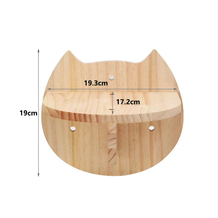 Interaktives Katzen-Wandkletterbrett ClimbPaws mit Kratzsäule & Hängematte, ideal für Spielzeit.