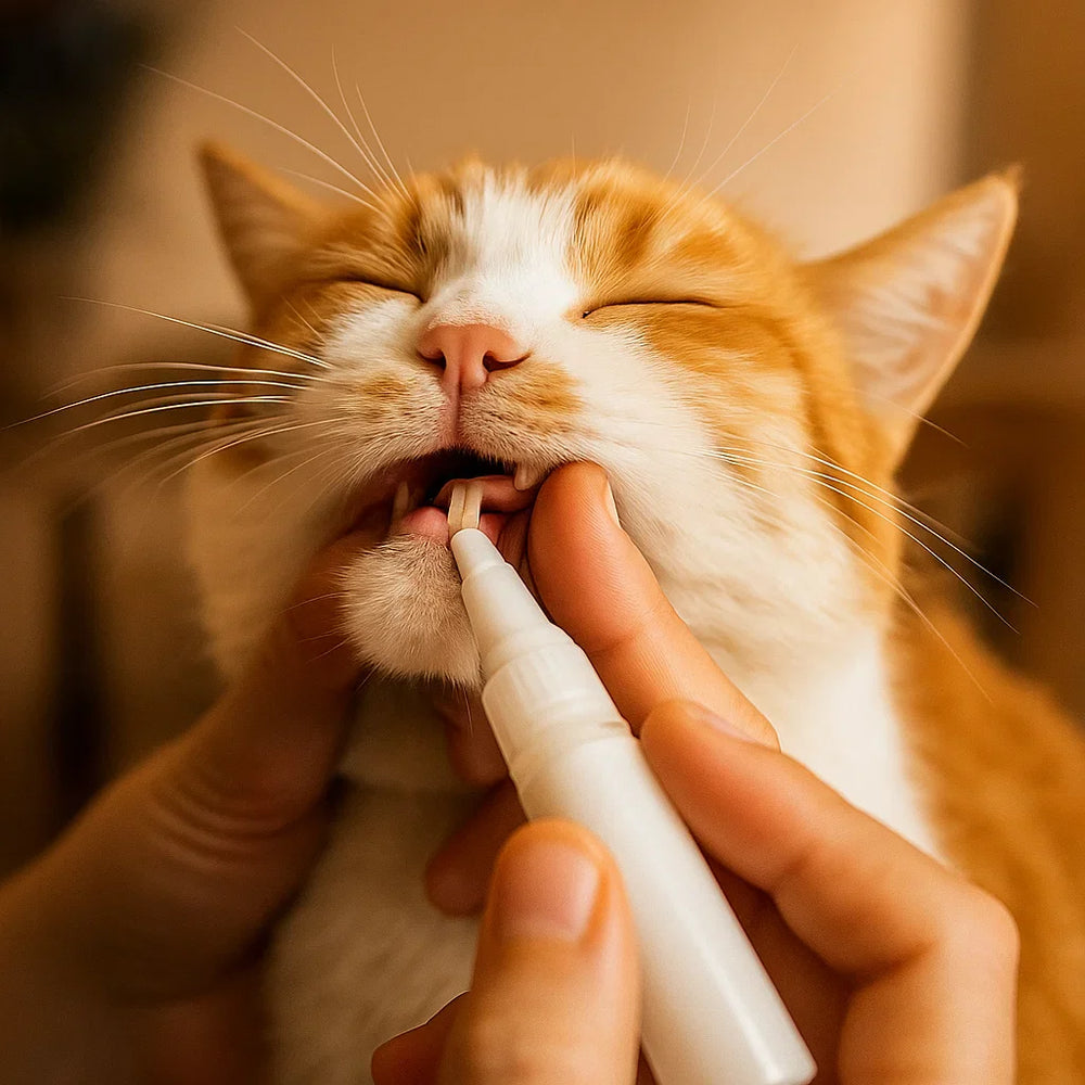 Pflege-Stift für Katzenzähne: Verbessert Mundhygiene, reduziert Plaque & Zahnstein für gesunde Zähne.
