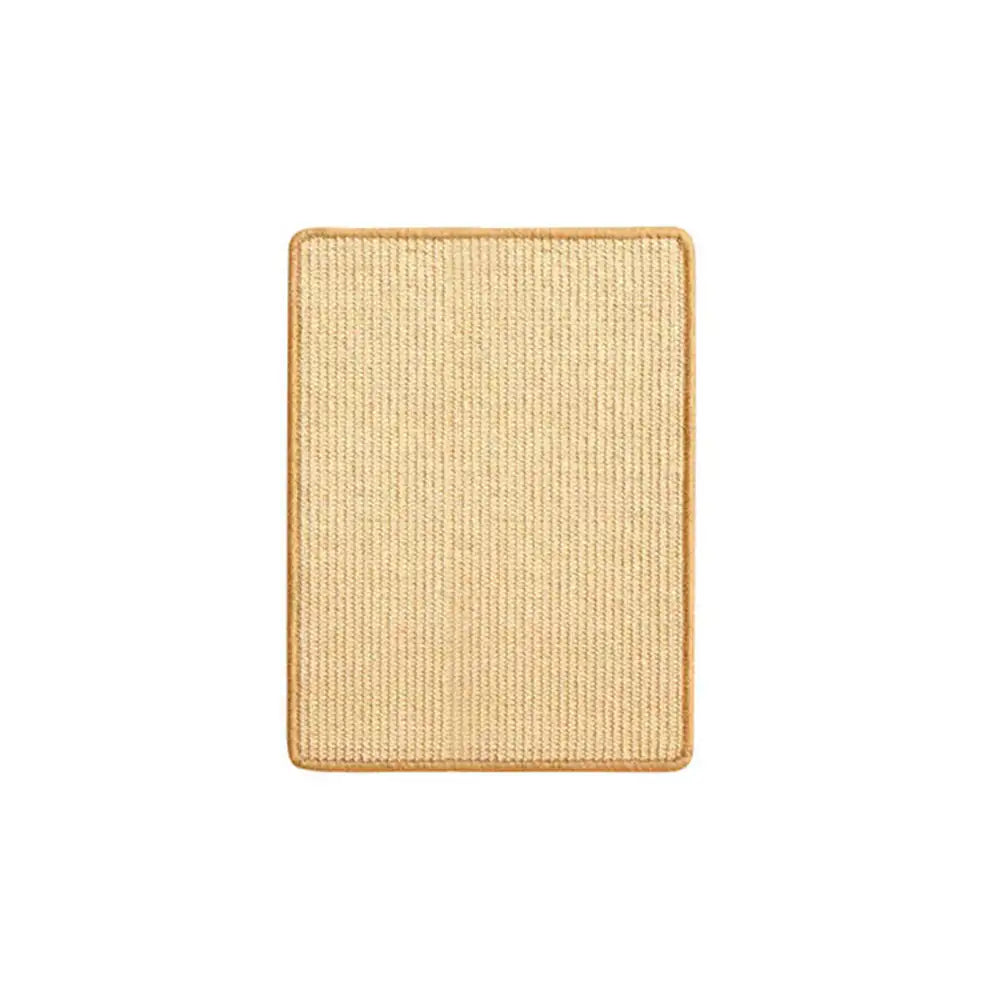 Effektiver Möbelschutz: Graue Kunst-Sisal-Kratzmatte mit einfachem Klett-System.