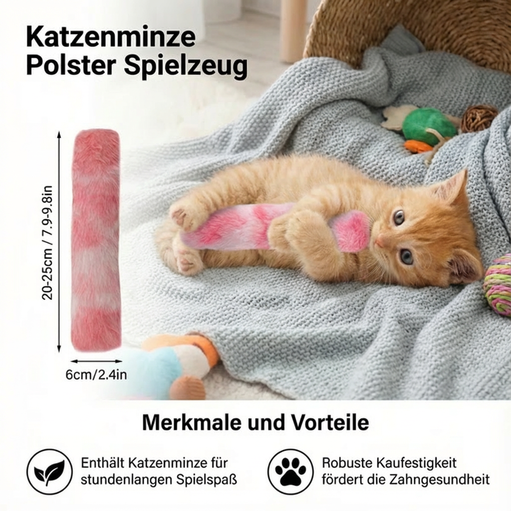 Katzenspielzeug mit Katzenminze für Haustiere, unterstützt Aktivität und natürliches Spielverhalten Ihrer Katze.